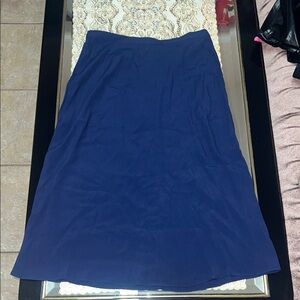 Aritzia Wilfred blue midi skirt